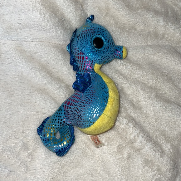 💕 Preloved Ty Beanie Boo “Neptune” Seahorse 💕 - Picture 2 of 6